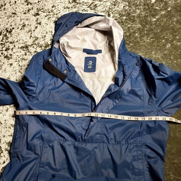 Merrell Blue Hooded Pullover Windbreaker Jacket - Picture 7 of 12